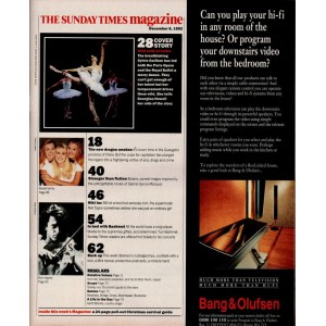 Sunday Times Magazine 6th December 1992 Sylvie Guillem