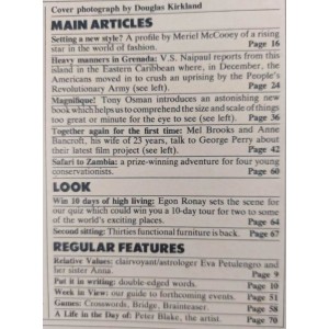 Sunday Times Magazine 12th February 1984