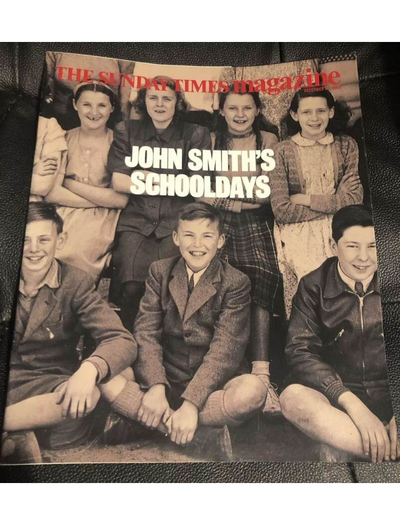 Sunday Times 13th December 1992 John Smiths Schooldays