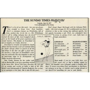 Sunday Times Magazine 19th June 1977
