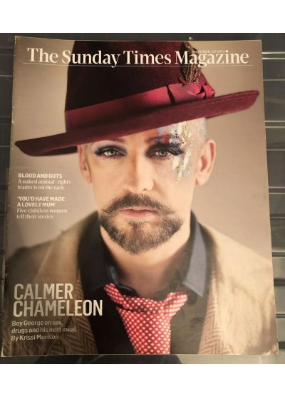 Sunday Times Magazine 20th October 2013 Boy George