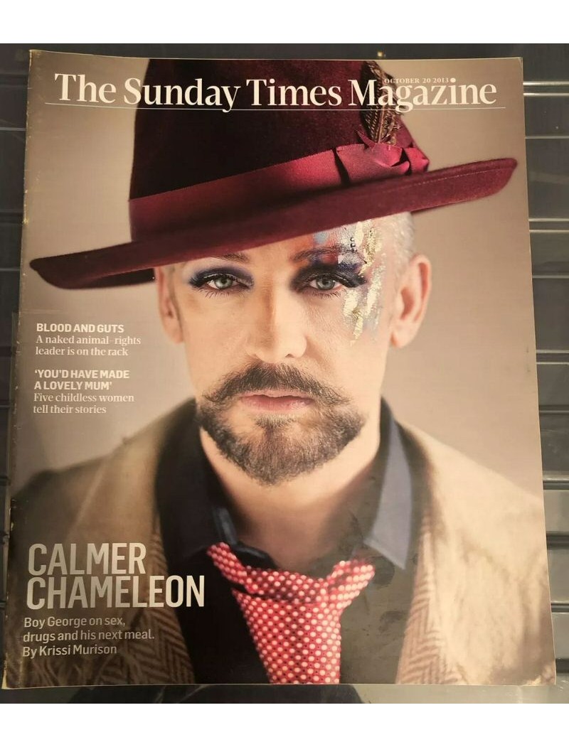 Sunday Times Magazine 20th October 2013 Boy George