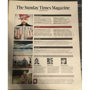Sunday Times Magazine 20th October 2013 Boy George