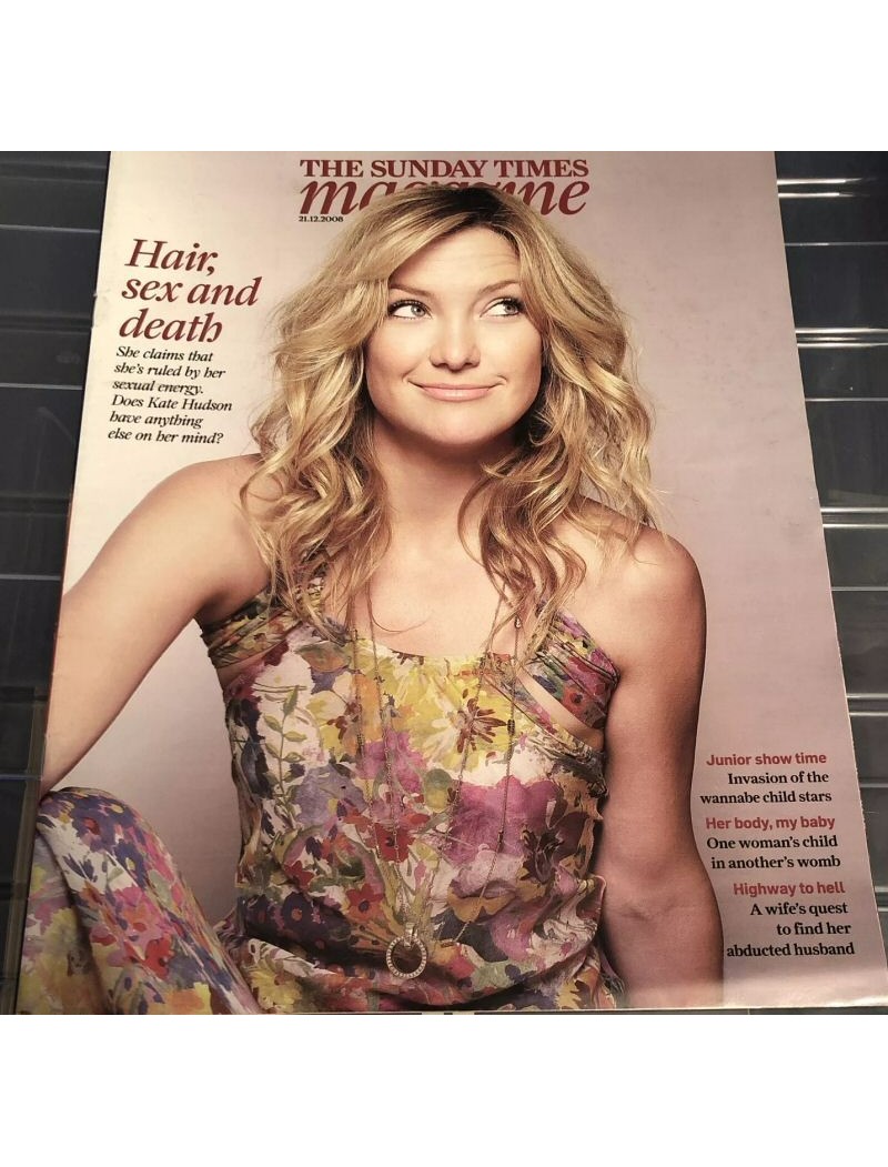 Sunday Times Magazine 21st December 2008 Kate Hudson