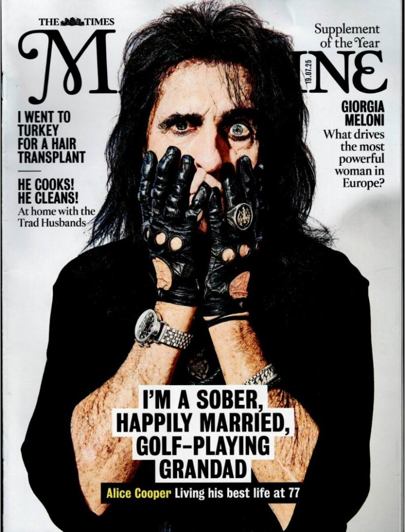 Times Magazine 19th July 2025 Alice Cooper Times Magazine 19th July 2025 Alice Cooper