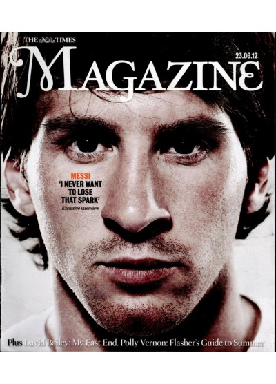 The Times Magazine 23rd June 2012 Leo Messi The Times Magazine 23rd June 2012 Leo Messi