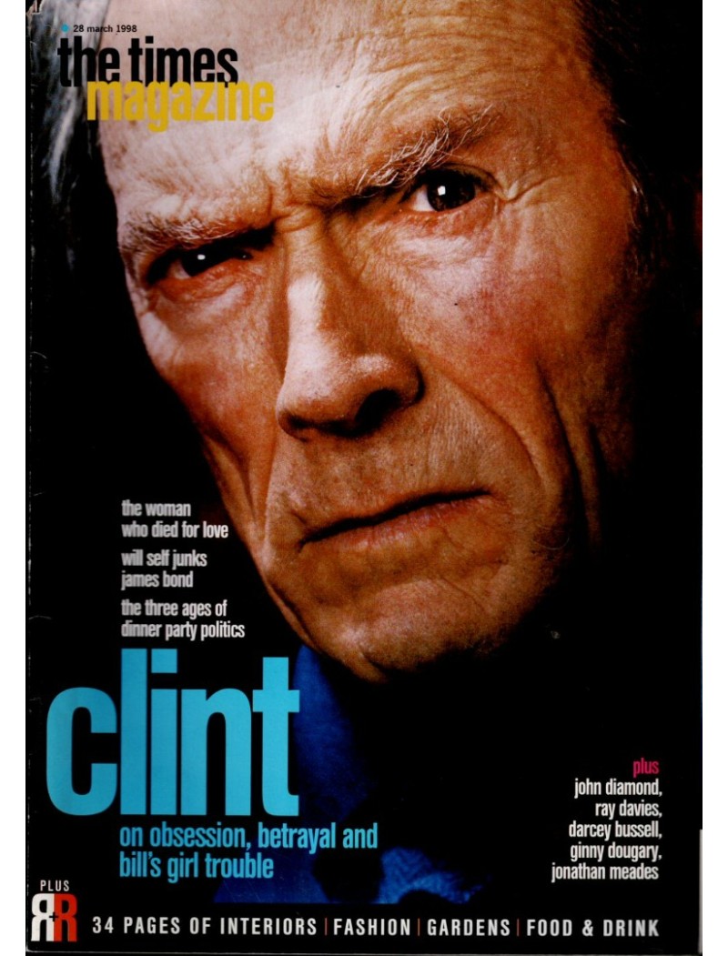 Times Magazine 28th March 1998 Clint Eastwood