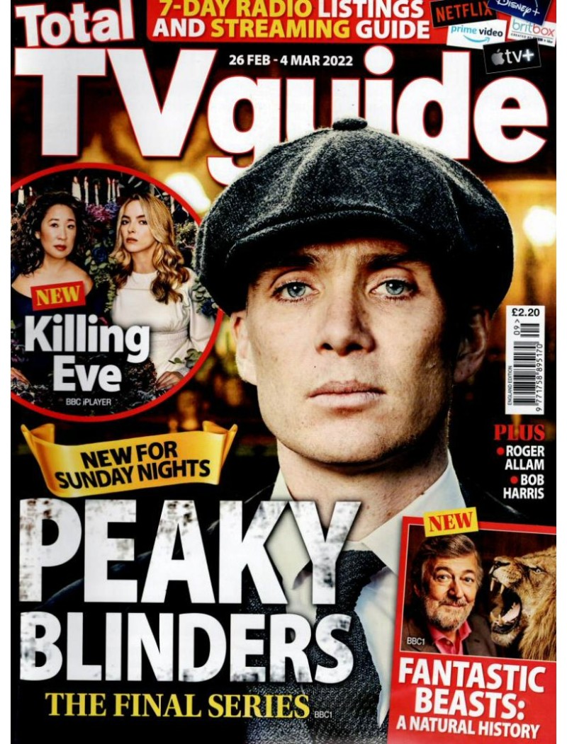 Total TV Guide Magazine 26th February 2022 Peaky Blinders