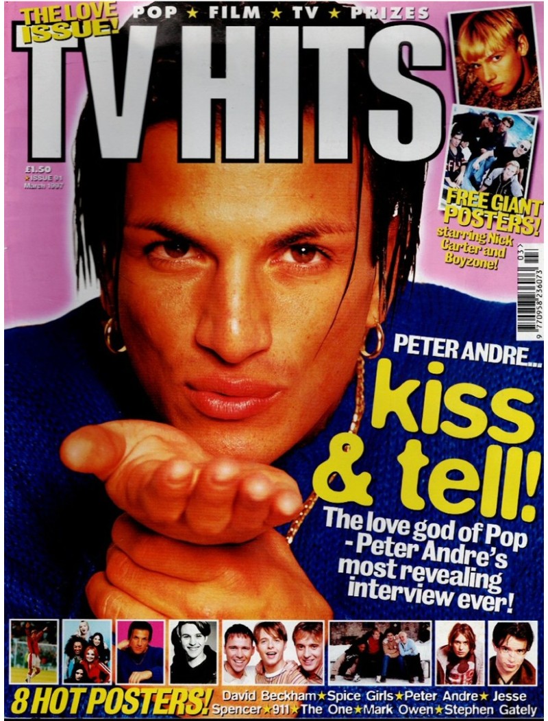 TV Hits Magazine Issue 91 March 1997 Peter Andre cover