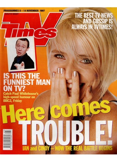 TV Times Magazine 8th November 1997 Michelle Collins