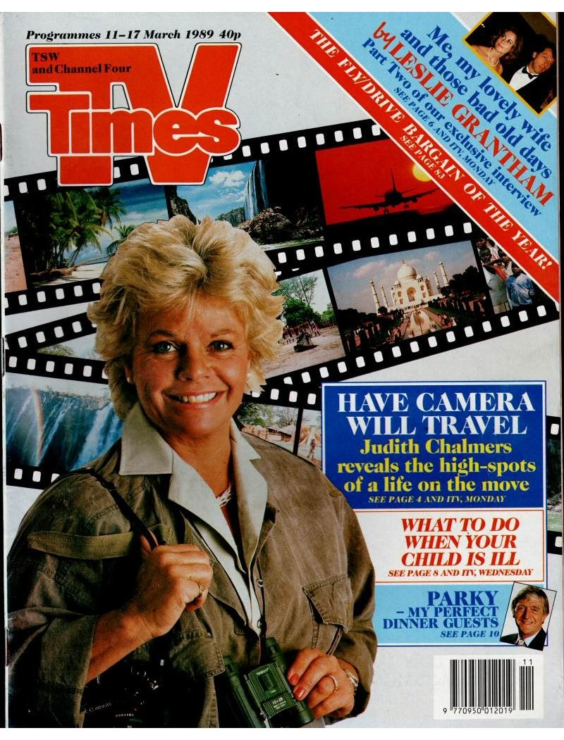 TV Times Magazine 11th March 1989 Judith Chalmers