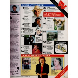 TV Times Magazine 11th March 1989 Judith Chalmers