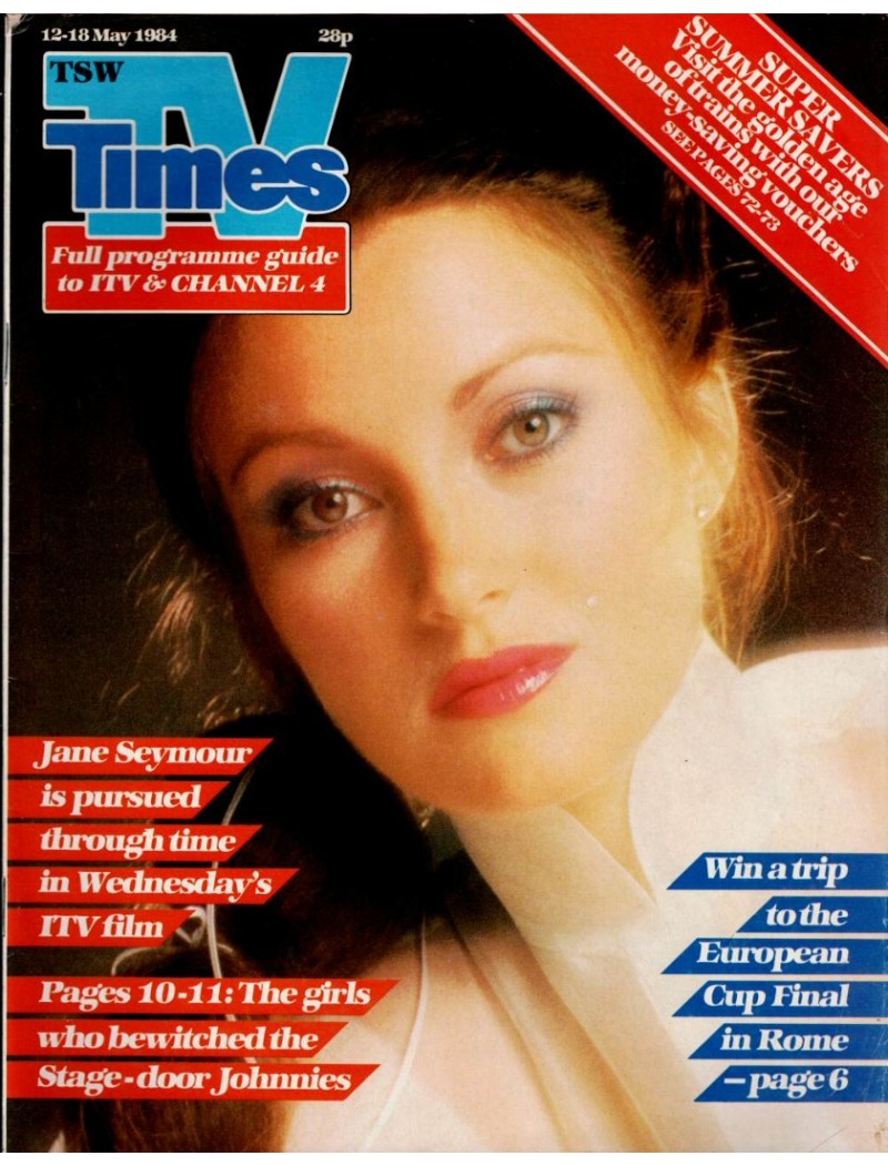 TV Times Magazine 12th May 1984 Jane Seymour TV Times Magazine 12th May 1984 Jane Seymour