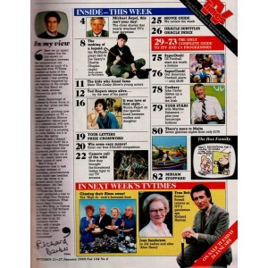 TV Times Magazine 21st January 1989 Ian McShane Joe Geary Twiggy