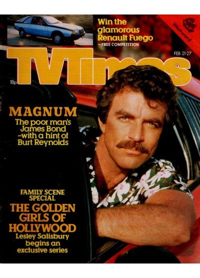 TV Times Magazine 21st February 1981 Tom Selleck 