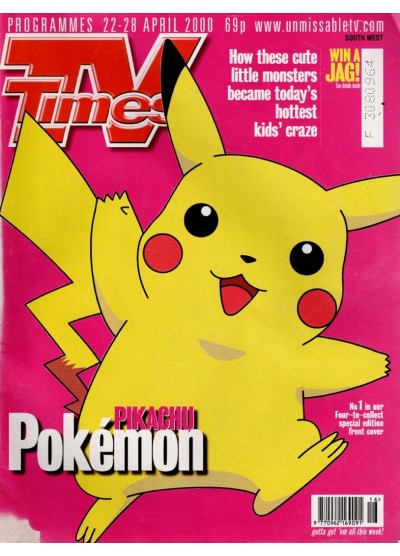 TV Times Magazine 22nd April 2000 Pokemon TV Times Magazine 22nd April 2000 Pokemon