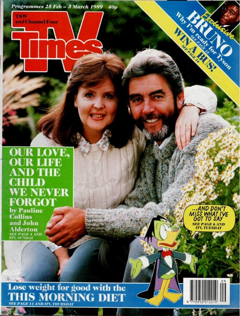 TV Times Magazine 25th February 1989 Pauline Collins John Alderton