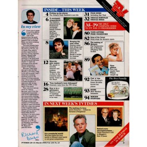TV Times Magazine 25th March 1989 Easter