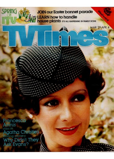 TV Times Magazine 29th March 1981 Francesca Annis