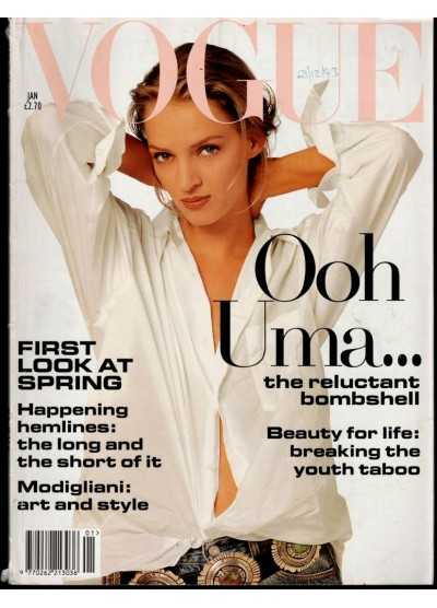 Vogue Magazine January 1994 Uma Thurman Vogue Magazine January 1994 Uma Thurman