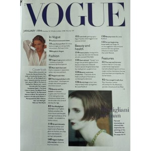 Vogue Magazine January 1994 Uma Thurman Vogue Magazine January 1994 Uma Thurman