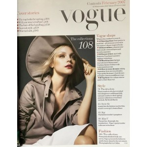 Vogue Magazine February 2007 Jessica Stam