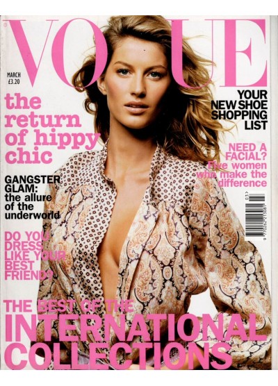 Vogue Magazine March 2002 Gisele Bundchen by Thomas Schenk