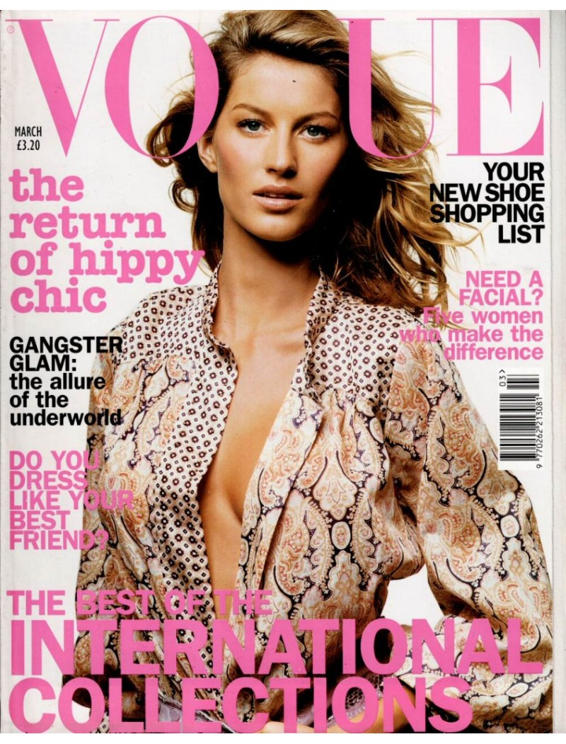 Vogue Magazine March 2002 Gisele Bundchen by Thomas Schenk