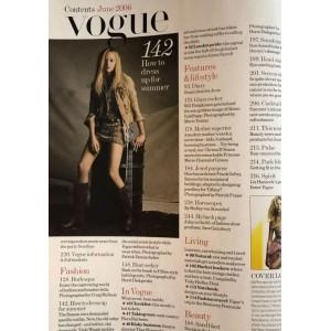 Vogue Magazine June 2006 Kate Moss