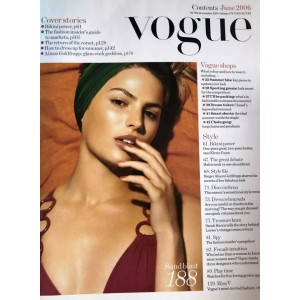 Vogue Magazine June 2006 Kate Moss