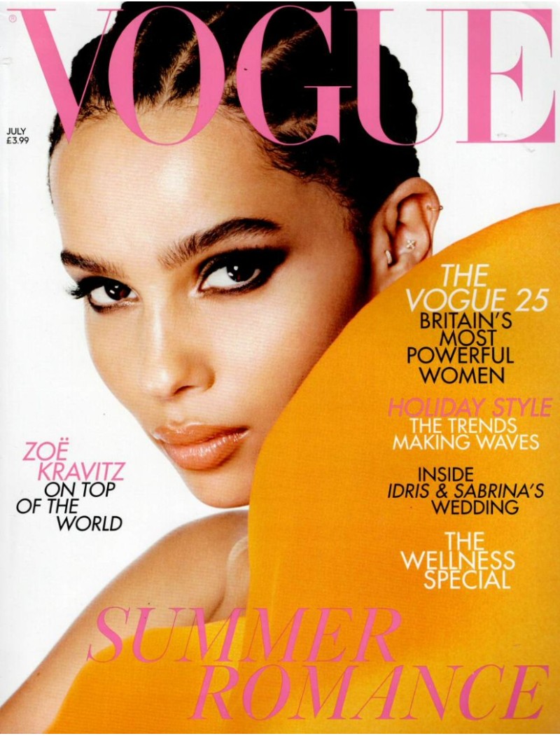 Vogue Magazine July 2019 Zoe Kravitz