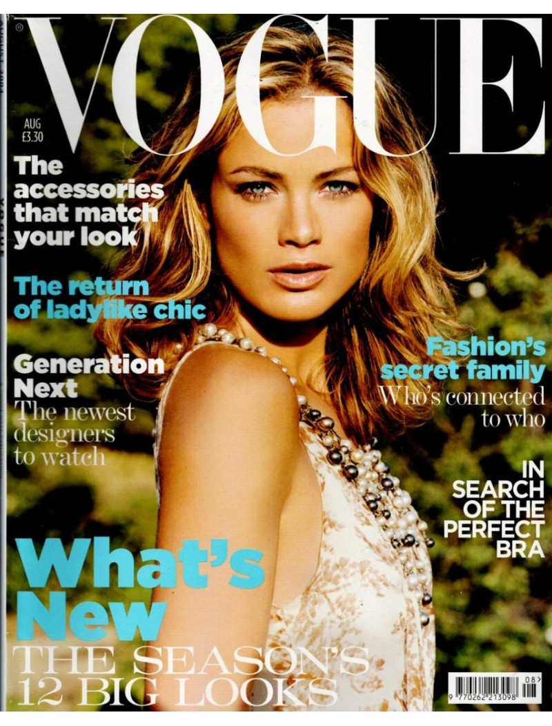 Vogue Magazine August 2004  Carolyn Murphy