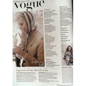 Vogue Magazine August 2008 Lily Donaldson Vogue Magazine August 2008 Lily Donaldson