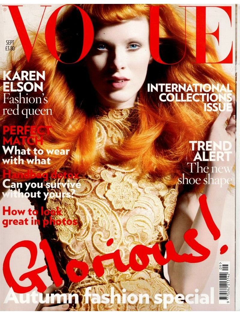 Vogue Magazine September 2018 Karen Elson