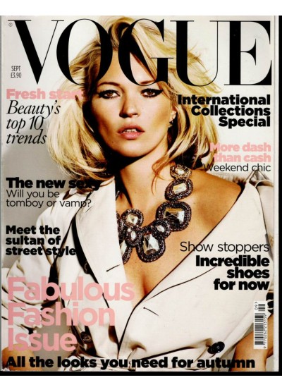 Vogue Magazine September 2009 Kate Moss Vogue Magazine September 2009 Kate Moss