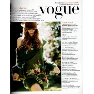 Vogue Magazine November 2006 Mischa Barton