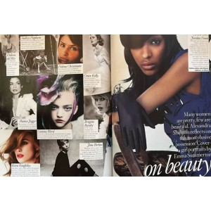 Vogue Magazine November 2008 Jourdan Dunn Eden Clarke & Rosie Huntington Whiteley
