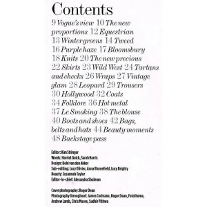 Vogue Supplement Catwalk Special Autumn/ Winter 2004 Preview