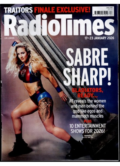 Radio Times Magazine 17th January 2026 Gladiators Radio Times Magazine 17th January 2026 Gladiators