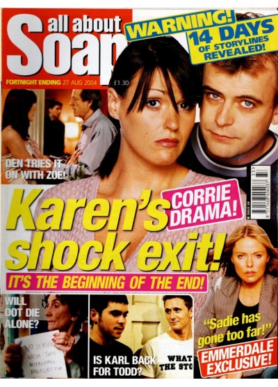 All About Soap Magazine - 68 - 27th August 2004 All About Soap Magazine - 68 - 27th August 2004