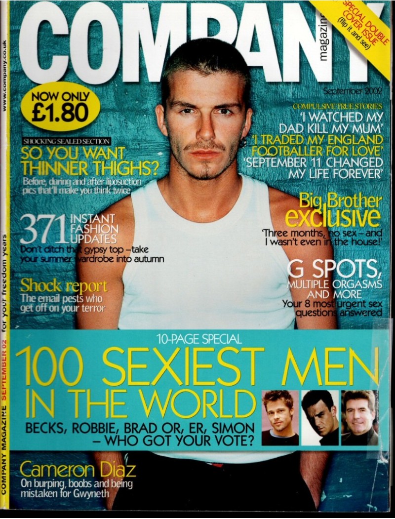 Company Magazine September 2002 David Beckham cover