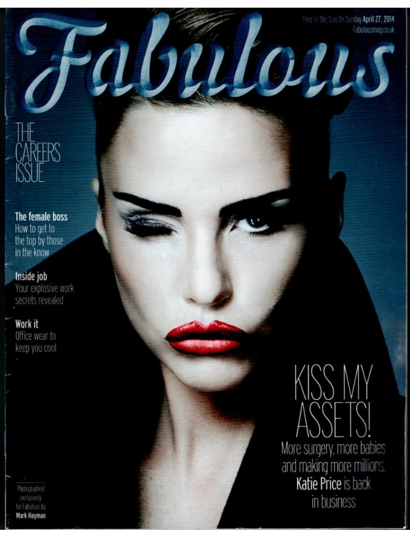 Fabulous Magazine 27th April 2014 Katie Price cover