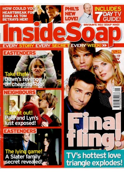 Inside Soap Magazine 11th November 2006 Inside Soap Magazine 11th November 2006
