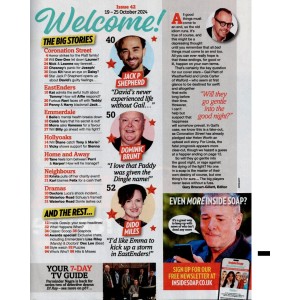 Inside Soap Magazine 19th October 2024 Inside Soap Magazine 19th October 2024