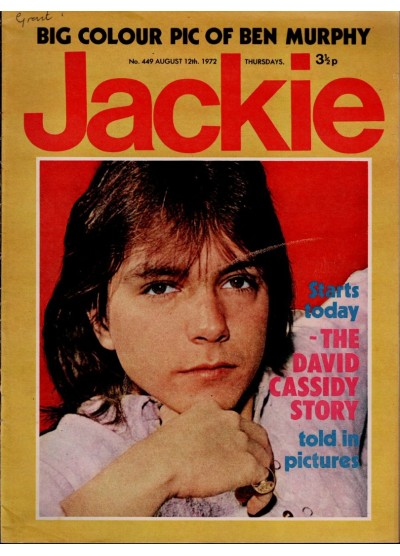 Jackie Magazine 12th August 1972 Jackie Magazine 12th August 1972