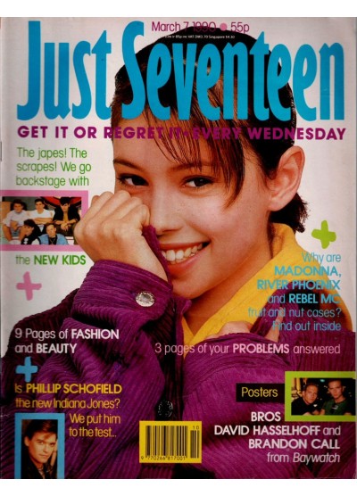 Just Seventeen Magazine 7th March 1990