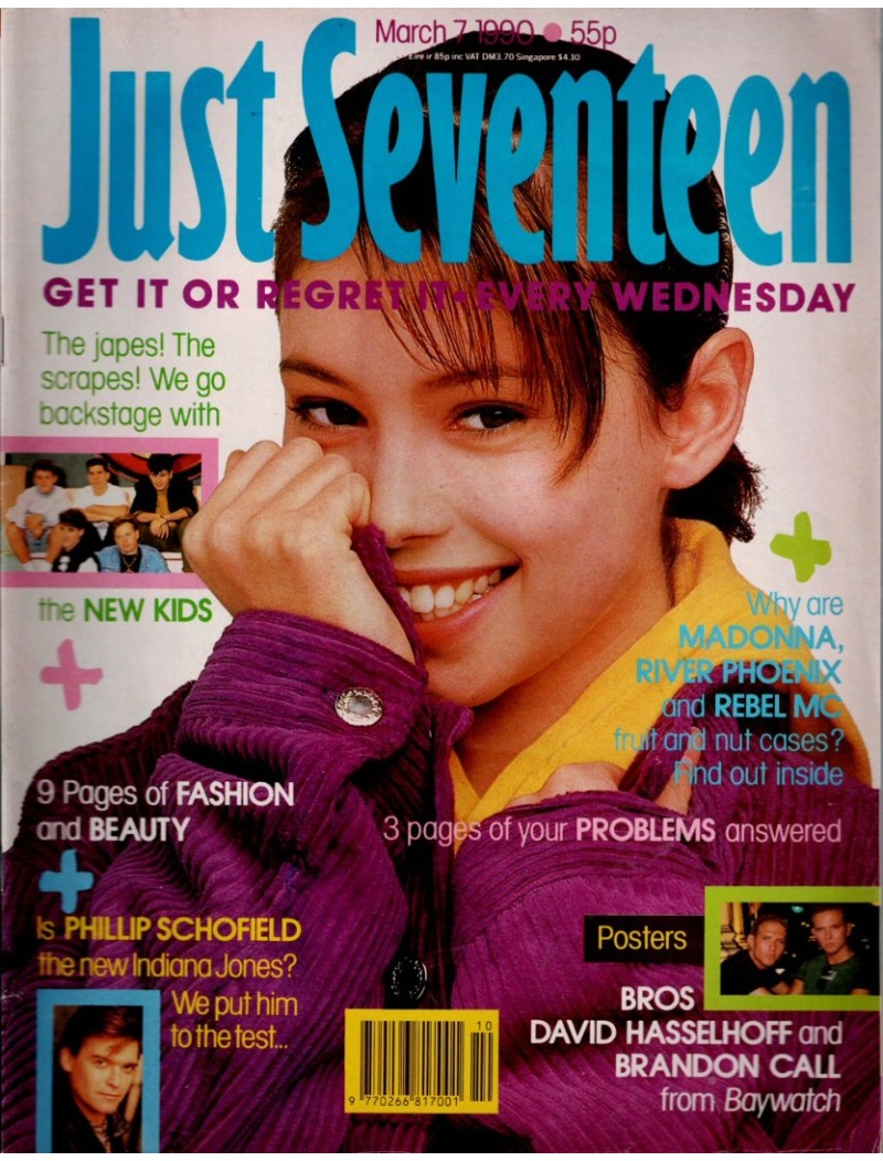 Just Seventeen Magazine 7th March 1990