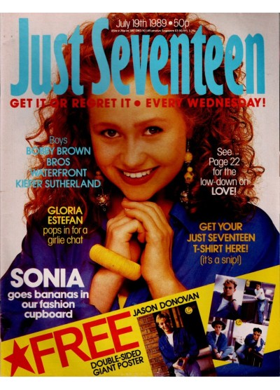 Just Seventeen Magazine 19th July 1990 Just Seventeen Magazine 19th July 1990