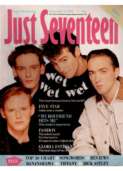 Just Seventeen Magazine 23rd November 1988 Just Seventeen Magazine 23rd November 1988