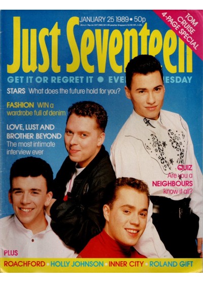 Just Seventeen Magazine 25th January 1989 Just Seventeen Magazine 25th January 1989